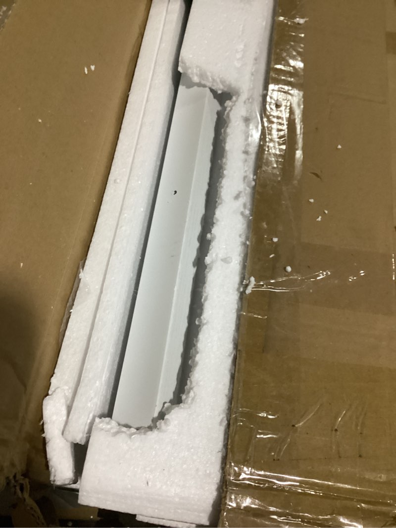 Condition photo showing Good Condition for 30X80in Accordion Door with Clear Panels, PVC Sliding Folding Doors with Lock?Divider Door with Hardware, White Multifold Interior Doors White 30X80in