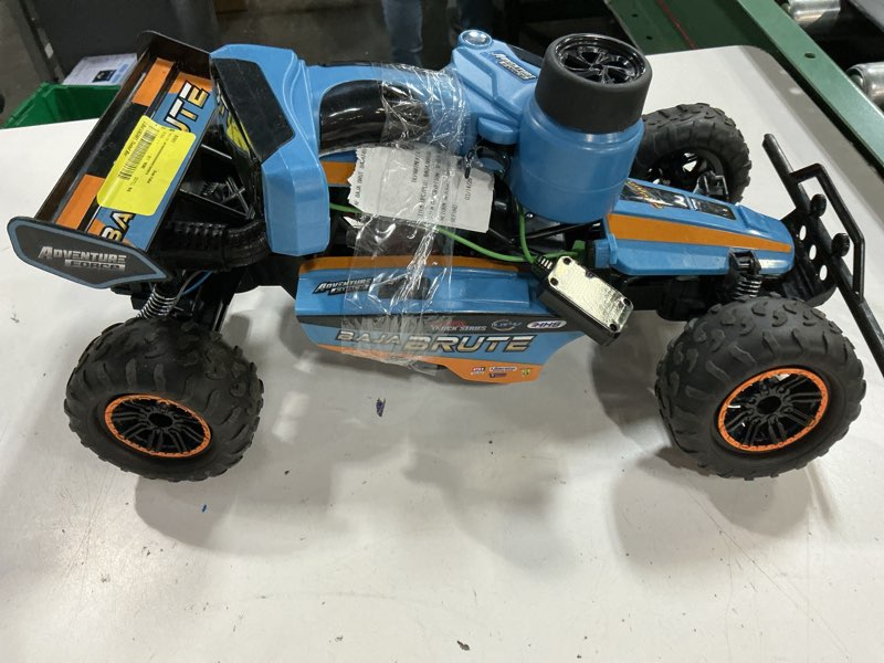 Condition photo showing As Is for adventure force (1:8) baja brute remote control ice blue buggy, wr5-88g21u-bl