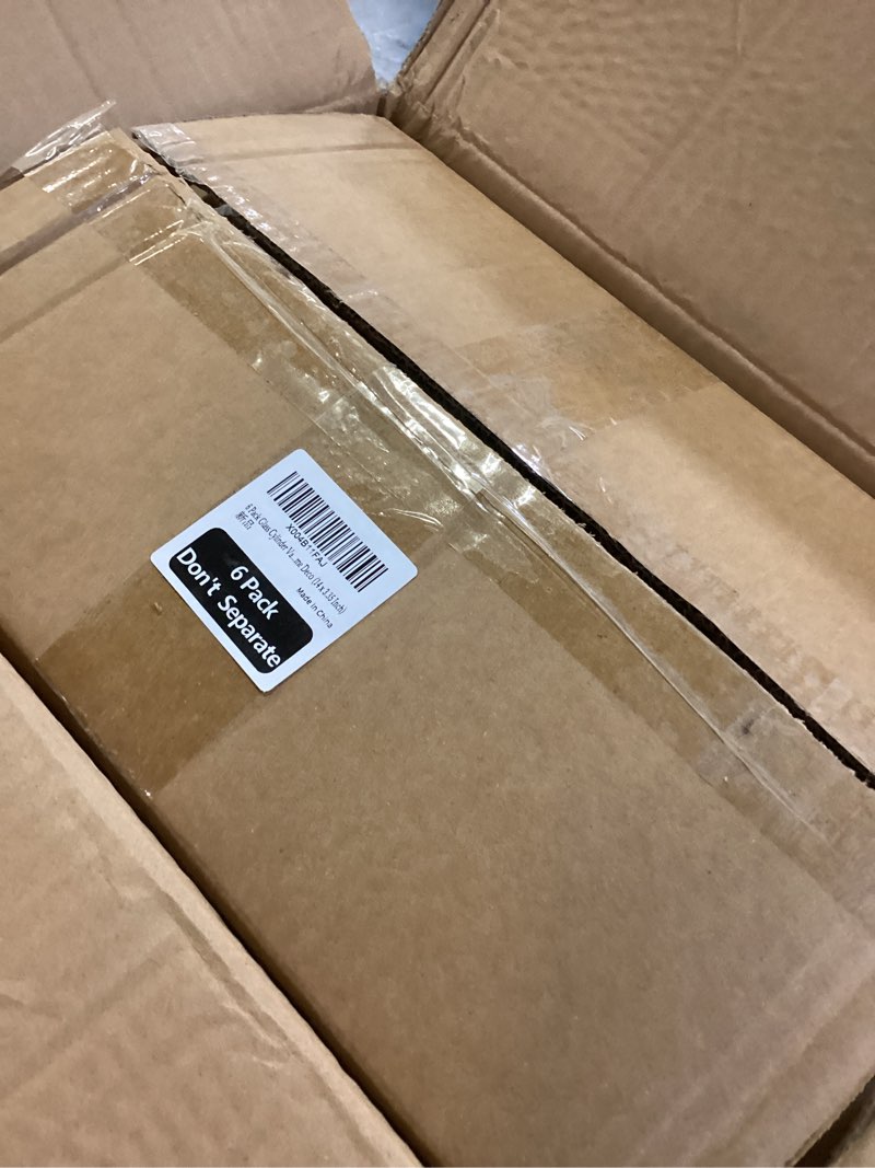 Condition photo showing New/Like New for 6 pack glass cylinder vases 14 inch tall clear flower vase for centerpieces, hurricane floating candle holder wedding decorations, floral vase bulk for table shelf party home deco (14 x 3.35 inch) 6 pack 3.35" w x 14" h