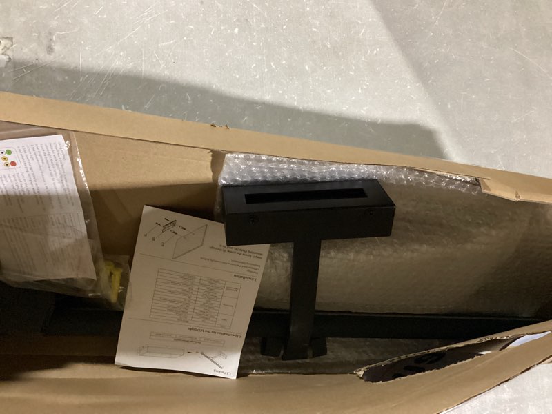 Condition photo showing As Is for Wireless Picture Lights for Wall, 24in Battery Operated Wall Light for Painting Rechargeable CCT Rotatable Art Gallery Light with Remote Dimmable Timer for Artwork Frame Display Dartboard Matte Black 24inch