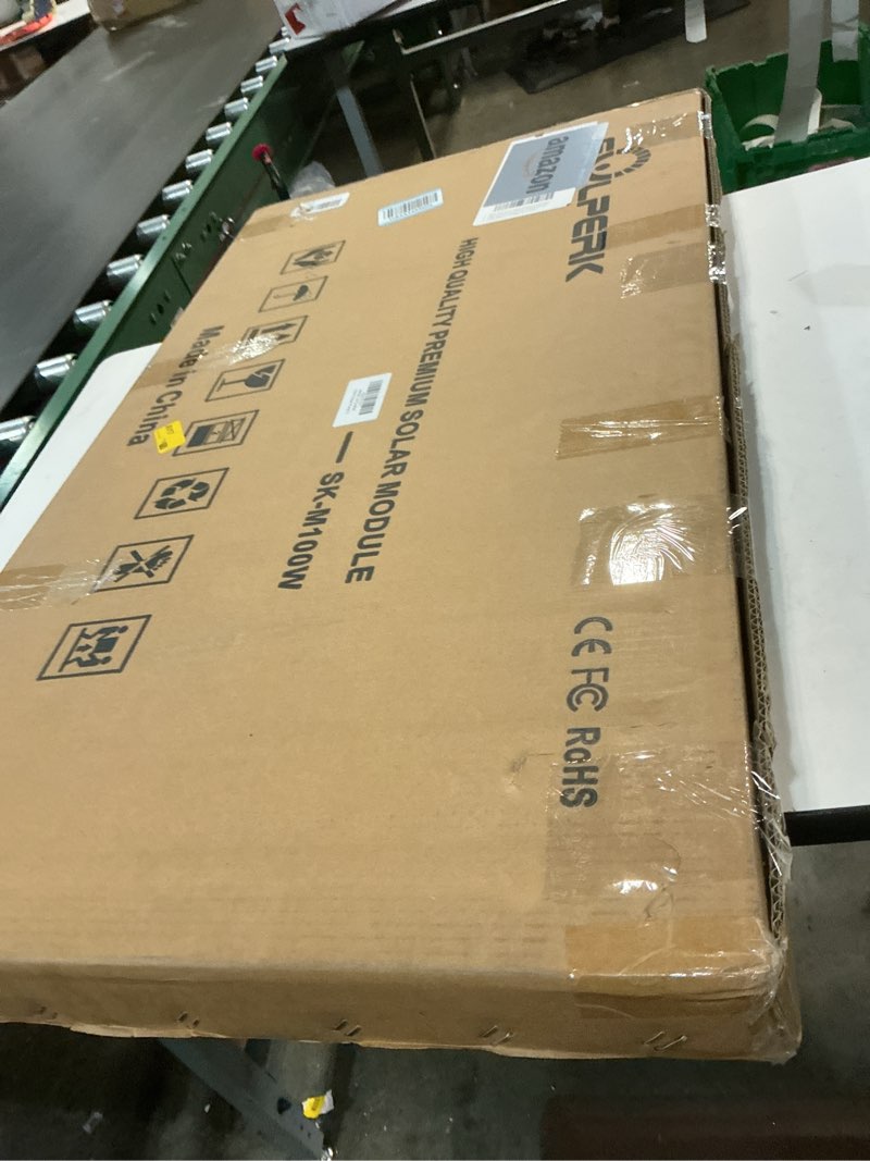 Condition photo showing New/Like New for SOLPERK 100W Solar Battery Charger Solar Battery Maintainer + Smart 10A MPPT Charge Controlle, Solar Panel Kit for Car RV Boat Motorcycle?12V Waterproof Solar Panel Charger Trickle Charging