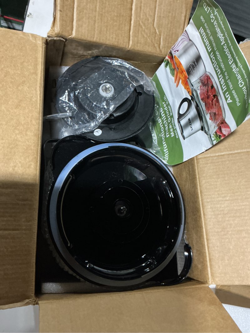 Condition photo showing Good Condition for 3-Speed Electric Food Processor: Meat Grinder, Vegetable Chopper & Baby Food Maker - 300W, 2 Bowls (8 Cup Stainless Steel+8 Cup Glass), Quiet Operation