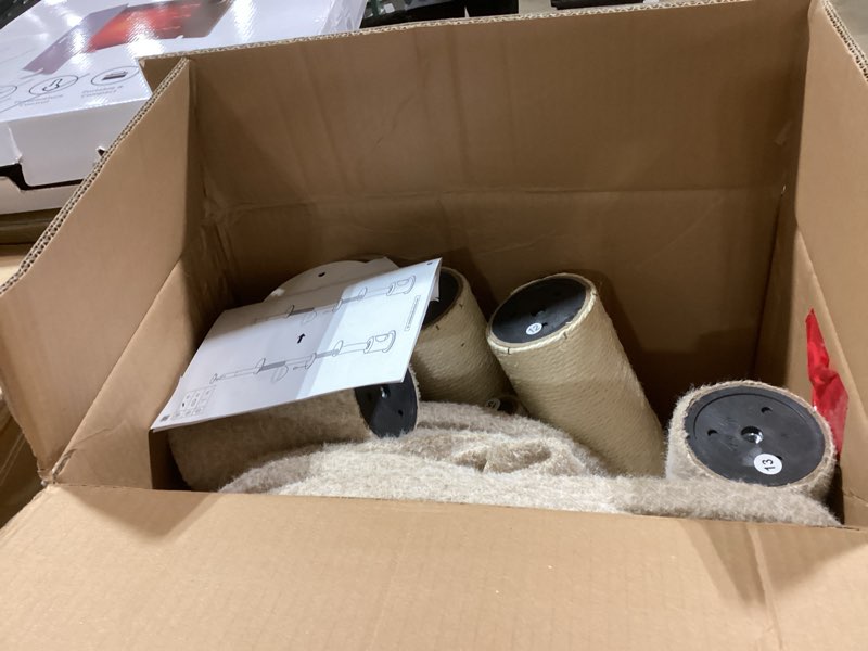 Made4Pets Floor to Ceiling Cat Tree 93-106'',Tall Cat Tower 5 Tiers, Adjustable Height, Stable Cat T