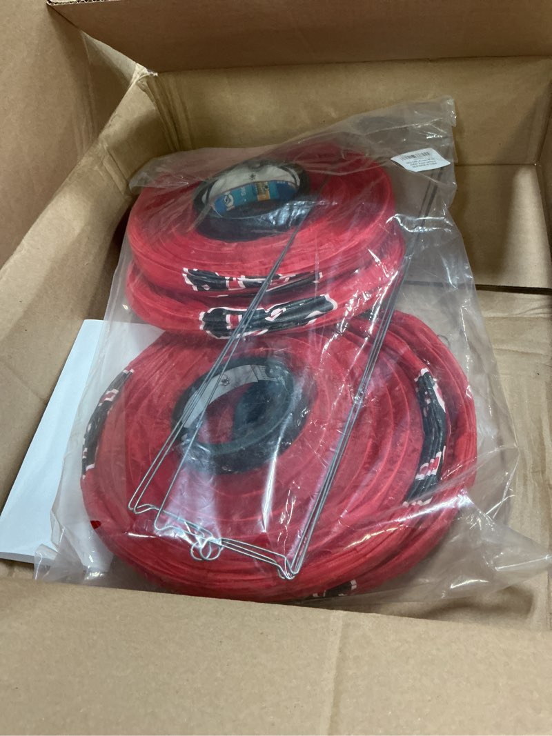 Condition photo showing Good Condition for 18x10 Inch Red Silk Hanging Ramen Bar Lantern Traditional Japanese Style, ZUEXT Set of 4 Waterproof Festive Indoor Outdoor Lamps for Ramen Theme Home Yard Garden Party Restaurant Decor