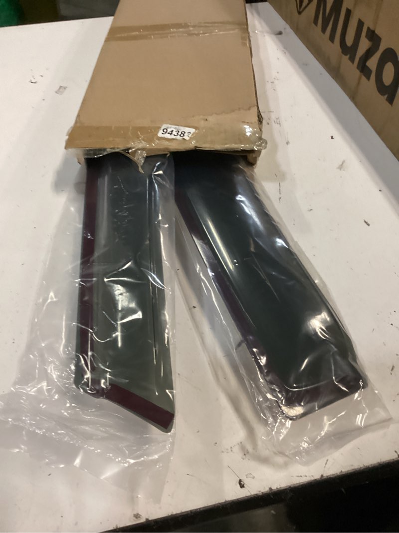 Condition photo showing New/Like New for 4pcs rain guards window visors wind deflector fits for 1996-2000 honda civic 4-door sedan, front & rear outside mount vent shade shield, 1996 1997 1998 1999 2000