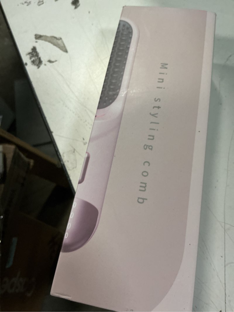Condition photo showing New/Like New for Go Brush Pro 2026 Hair Straightener Brush 300 Million Negative Ionic Portable Hair Straightener Comb for Women with 4 Temps Fast Heating MCH Ceramic Coating Smooth Frizz - Free Hair Shining Black
