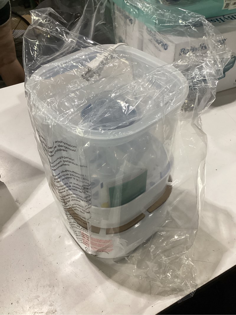 Condition photo showing New/Like New for grownsy bottle sterilizer and dryer, compact electric steam baby bottle sterilizer (esterilizador de biberones), bottle sanitizer for baby bottles, pacifiers, pump parts grey