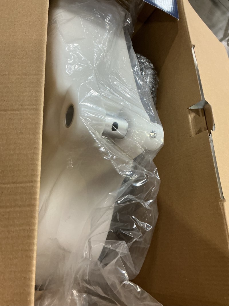 Condition photo showing New/Like New for Drive Medical RTL12027RA 2-in-1 Raised Toilet Seat with Removable Padded Arms, Standard Seat