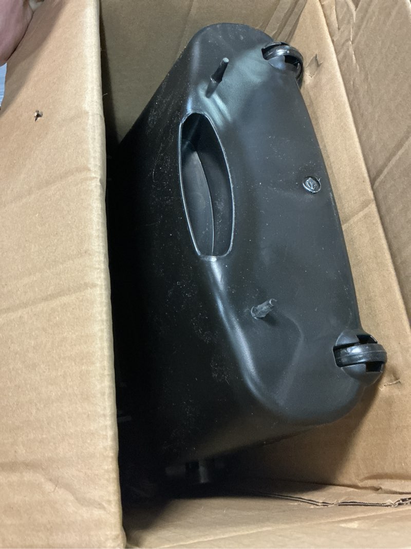 Condition photo showing Good Condition for outdoor broom and dustpan set with long handle, heavy duty upright standing dust pan with windbreak cover and broom combo for sweeping indoor outdoor commercial use