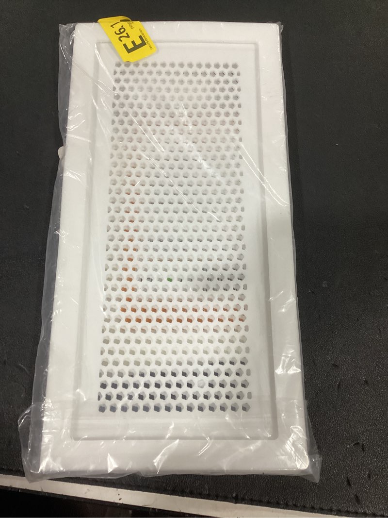 Condition photo showing New/Like New for orzbow baby proofing soft silicone vent cover for home wall/ceiling/floor register of width 5.3" to 5.9", length 11.3" to 11.9", child proof floor air vent deflector cover, easy install, white, 2 pack white pack of 2