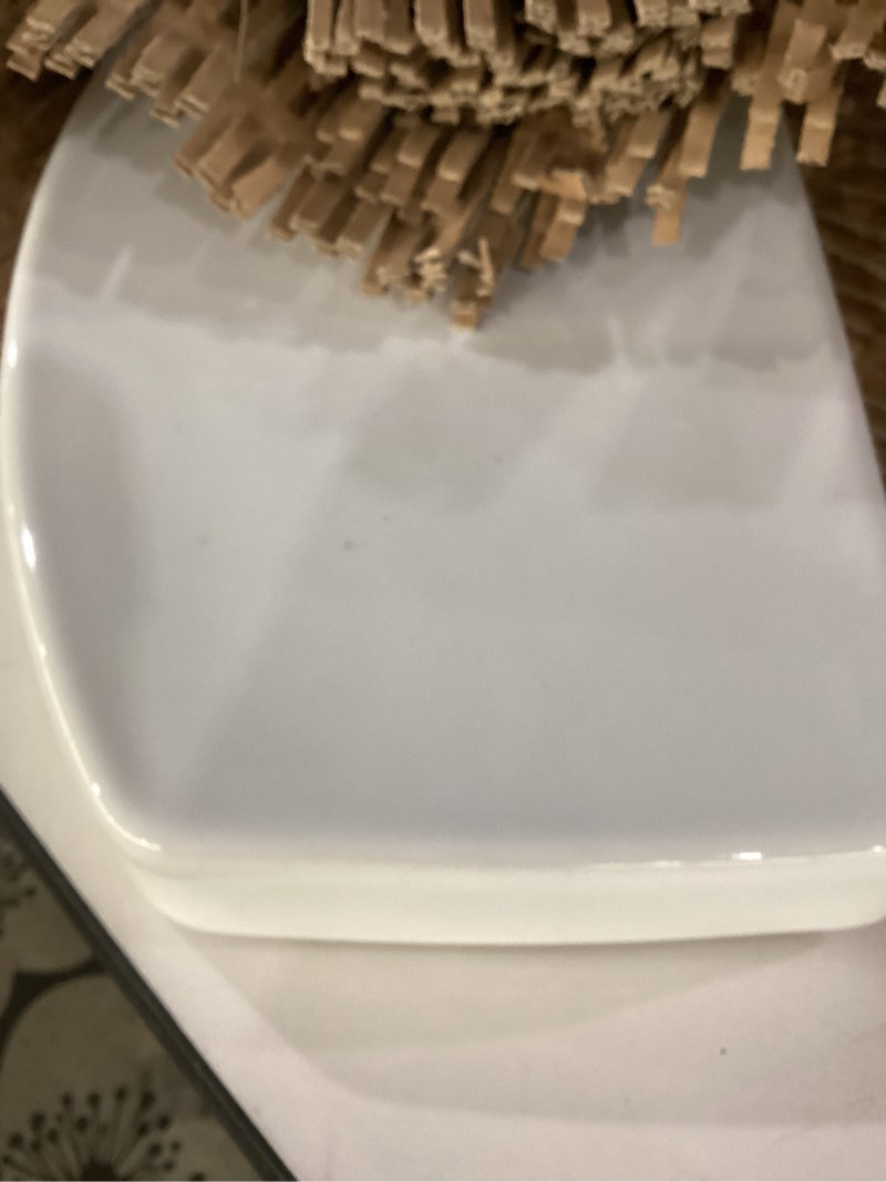 Condition photo showing As Is for american standard 735158-400.020 studio replacement toilet tank lid, white, 8.7 x 15.75 x 1.89 inches