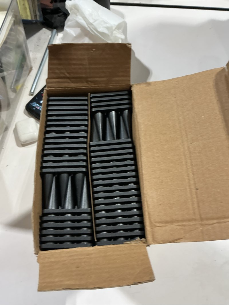 Condition photo showing Good Condition for borhood bird spikes, 40 pack pigeon deterrent for small birds raccoon cats defender for outside to keep squirrel away, plastic fence spike for railing and roof-black black 40