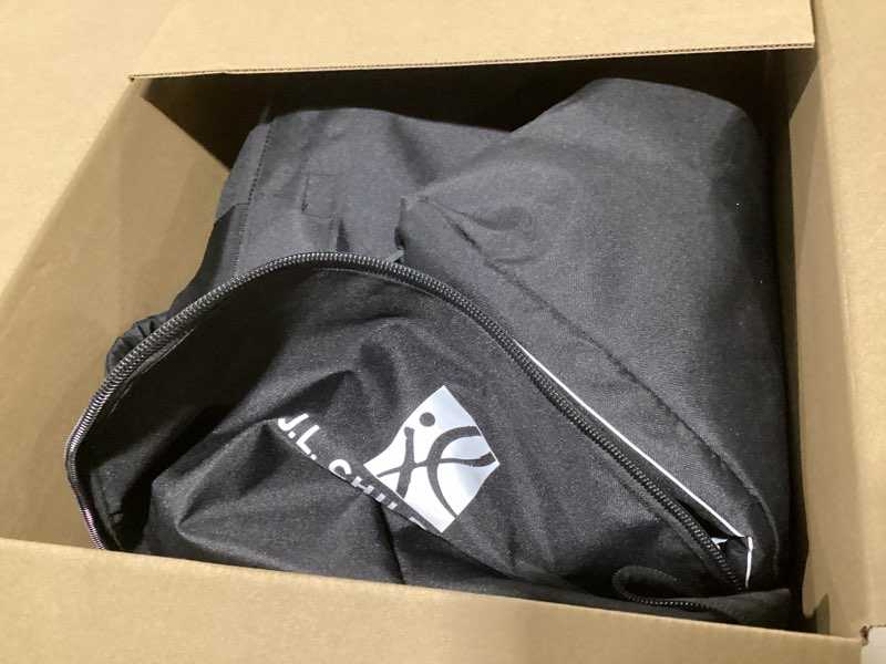Condition photo showing As Is for j.l. childress padded backpack car seat bag - travel bag for airplane, fits most baby & infant car seats, boosters, & carriers, accessories for gate or baggage check, airtag compatible - deluxe, black 18.6x12x7.3 inch (pack of 1) deluxe