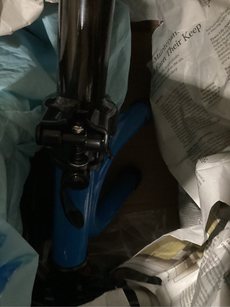 Condition photo showing Good Condition for Knee Scooter?Knee Scooter for Adults for Foot Surgery?Knee Walker for Foot Injuries Compact Crutch Alternative with Dual Braking System (Blue)