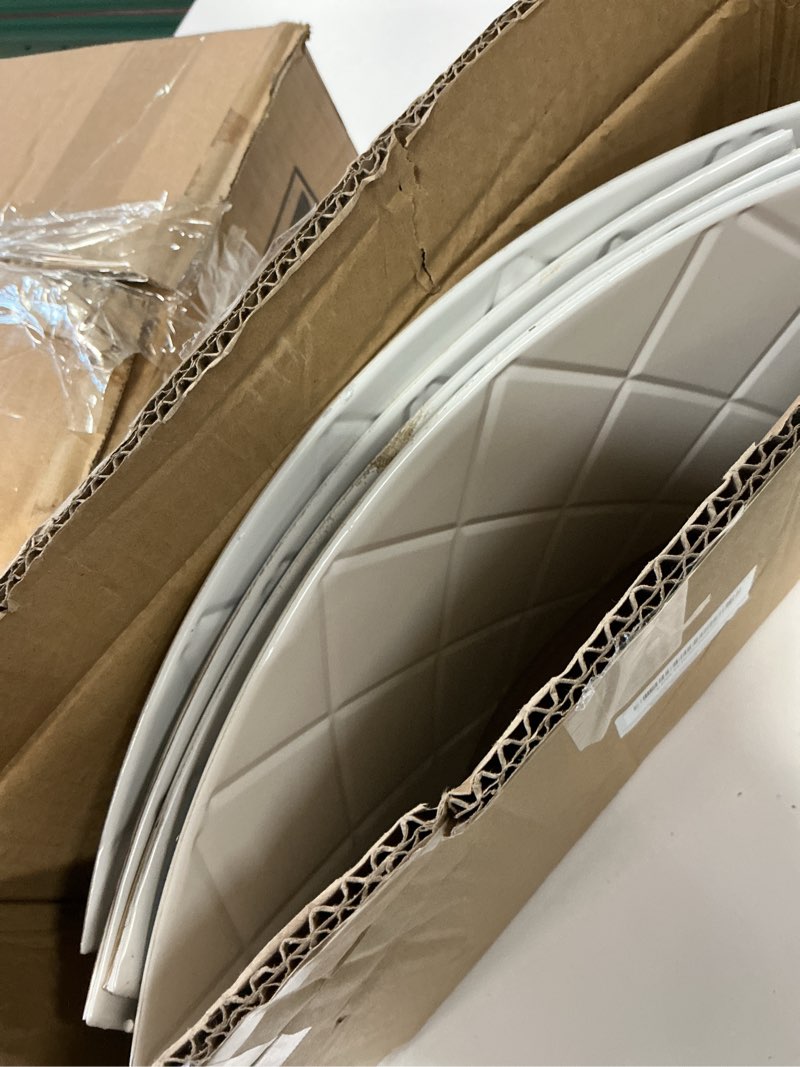 Condition photo showing As Is for Lanpn Metal Christmas Tree Collar 20 inch, Christmas Tree Ring Collar for Small Mini Pencil Xmas Sta