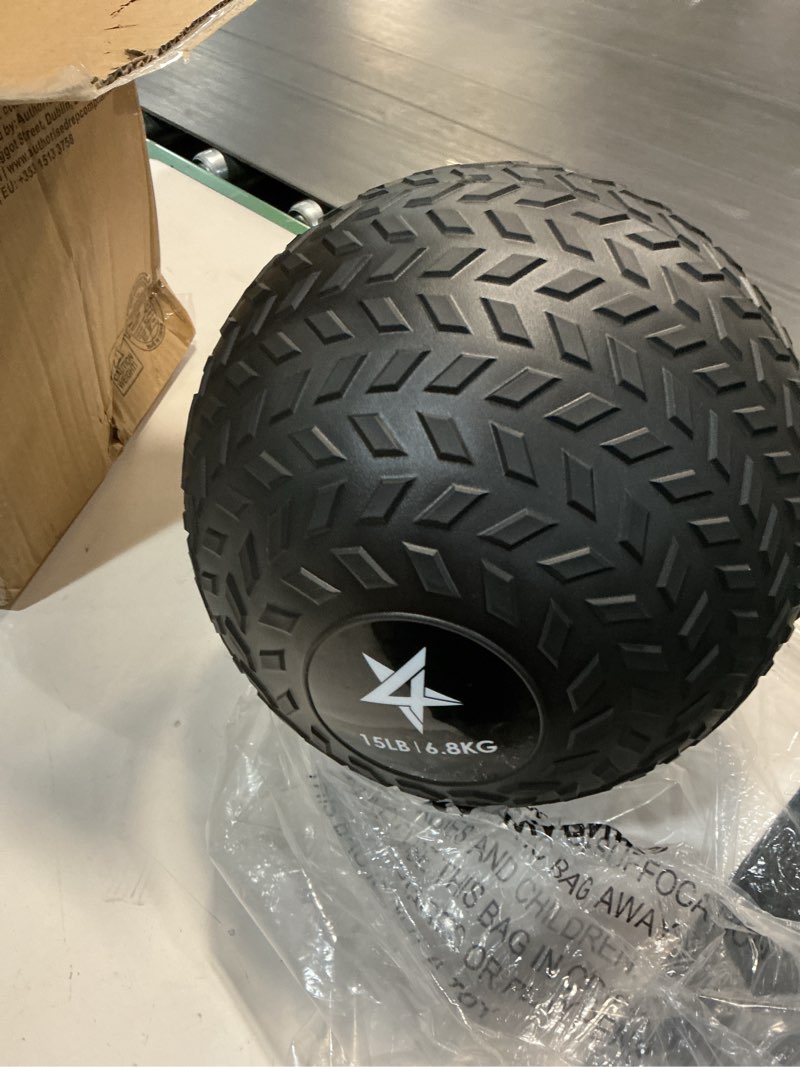 Condition photo showing New/Like New for Amazon Basics Slam Medicine Balls for Exercise 15 Pounds