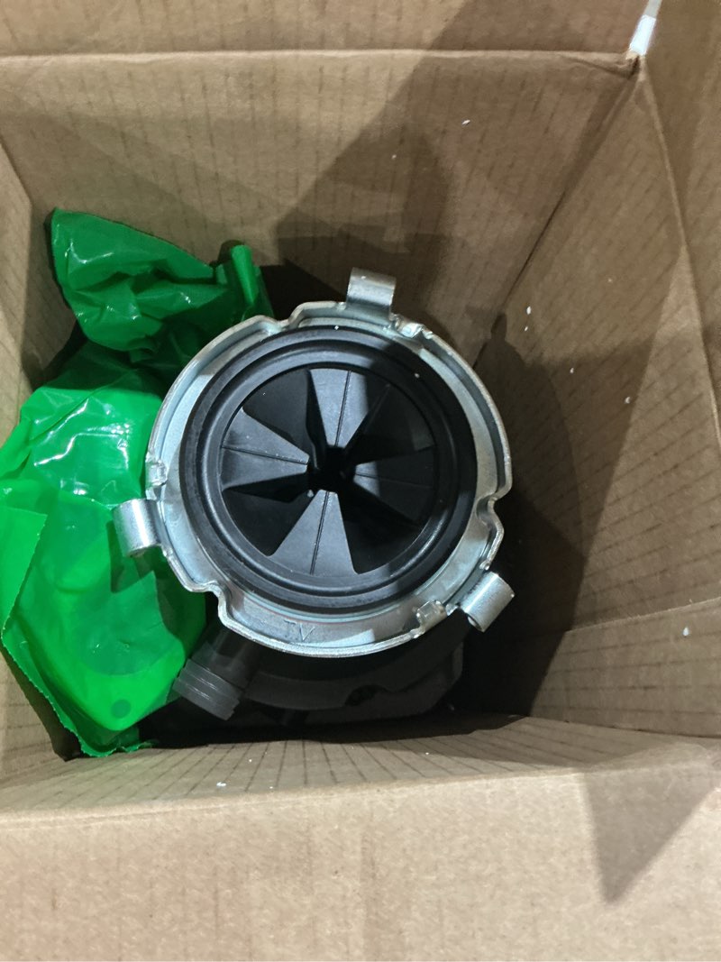 Condition photo showing As Is for insinkerator badger 5xl continuous feed 1/2-hp septic safe corded garbage disposal