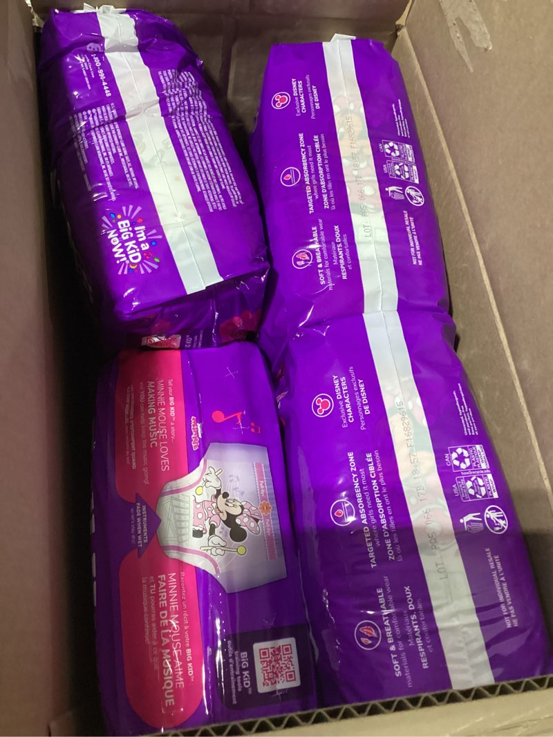 Condition photo showing Good Condition for pull-ups girls' potty training pants, size 3t-4t training underwear (32-40 lbs), 112 count 3t-4t 112