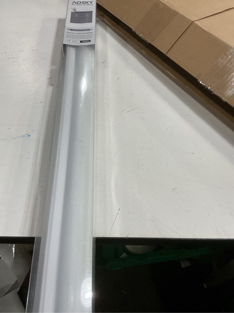 Condition photo showing Good Condition for AOSKY Cordless Roller Shades Blackout Blinds for Windows Room Darkening Rolled Up Shades with Spring System, UV Protection Window Shades Door Blinds for Home and Office (32" W x 72" H,White) 32"W x 72"H White