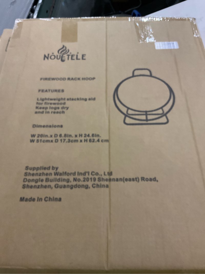 Condition photo showing New/Like New for Firewood Rack Outdoor & Indoor, Fiireplace Log Holder, Portable Wood Storage for Fireplace, No Tools Required, Durable & Space-Saving Design