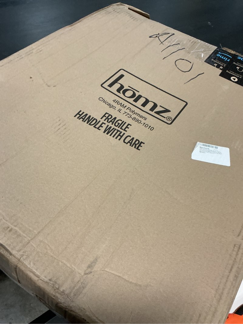 Condition photo showing Good Condition for HOMZ 2-Pack Under Bed Storage, Clear Plastic Containers with Lids, 56 Quart, Blue Latch - Stackable Underbed Organizer Bins for Shoes, Bags, Clothes, and Towels Blue 56 Quart