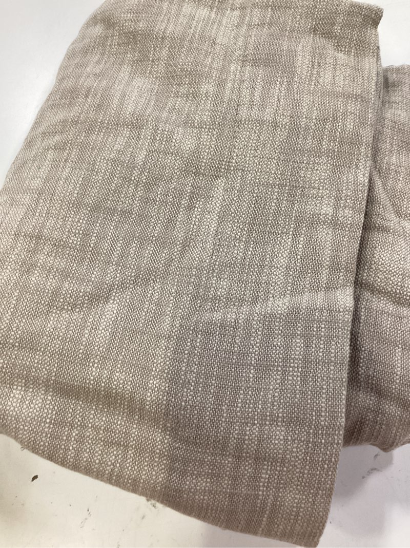 Condition photo showing Good Condition for custom seaton textured cotton curtain - dark flax size 48 in x84 in 1 panel