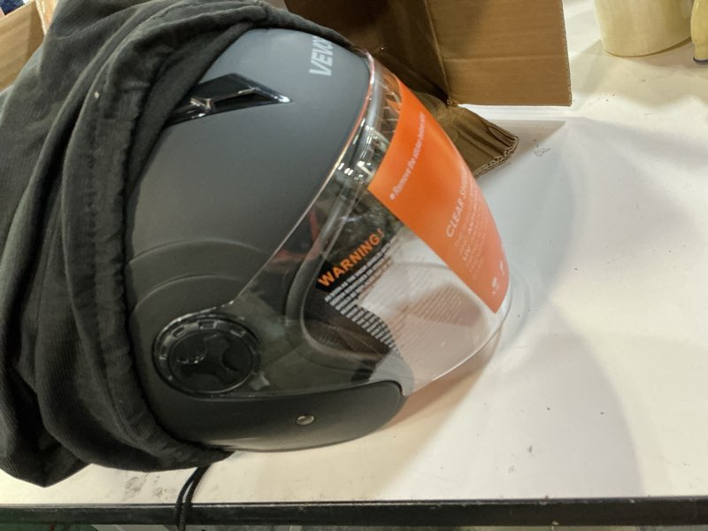 Condition photo showing Good Condition for VEVOR Motorcycle Helmet, 3/4 Open Face, Adult Motocross Dirt Bike Helmet with Clear Visor, Comfortable Motorbike Racing Street with Detachable Liner for Men & Women, DOT Approved helmet 3/4 Medium