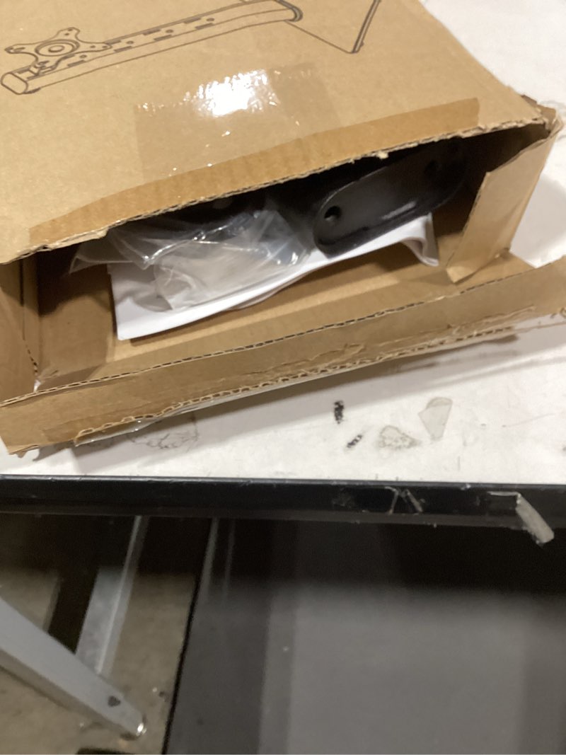 Condition photo showing Good Condition for single monitor stand vesa mount for 13-32 inch screens, free-standing monitor riser with swivel tilt rotation height adjustable, universal desk stand up to 44lbs, vesa 75x75, 100x100mm black single monitor