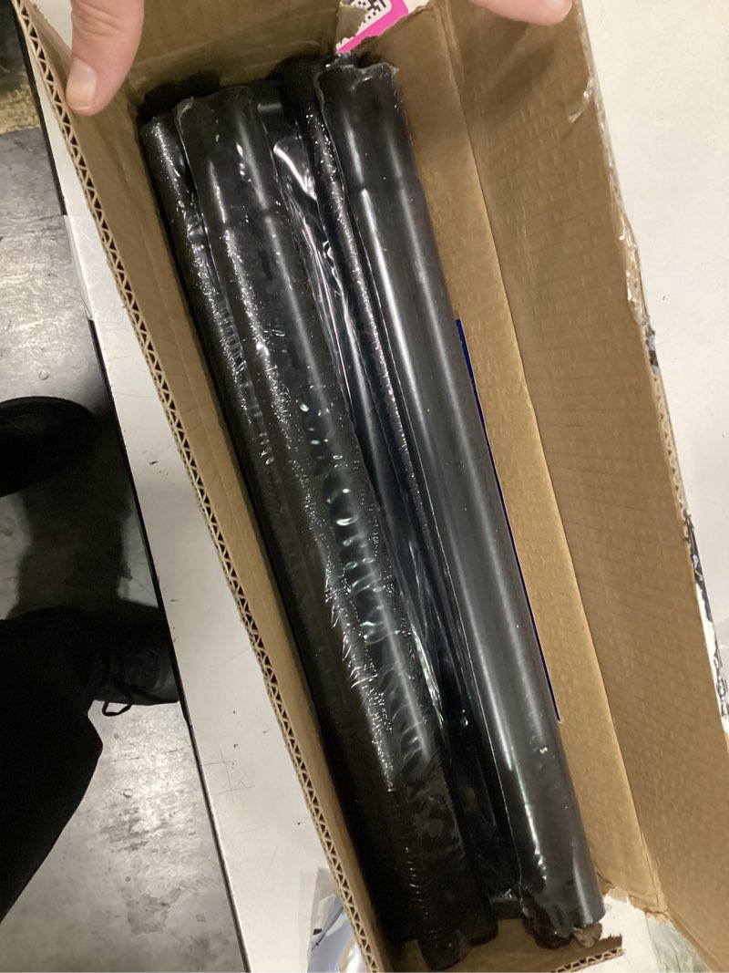 Condition photo showing New/Like New for over the table rod stand with clamps - adjustable table arch stand, metal table rod for wedding, birthday, halloween, and christmas decorations (29"-97" length, 26"-42" tall, black)