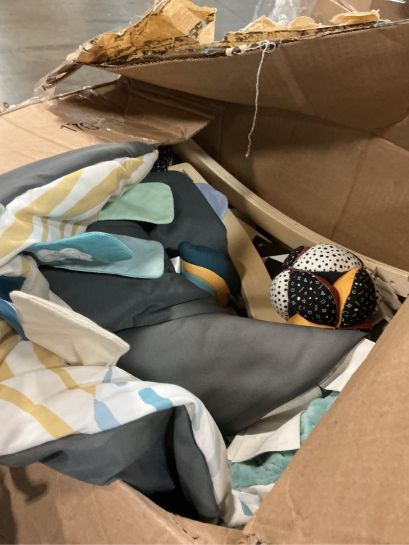 Condition photo showing As Is for lovevery | the play gym | award winning for baby , stage-based developmental activity gym & play mat for baby to toddler