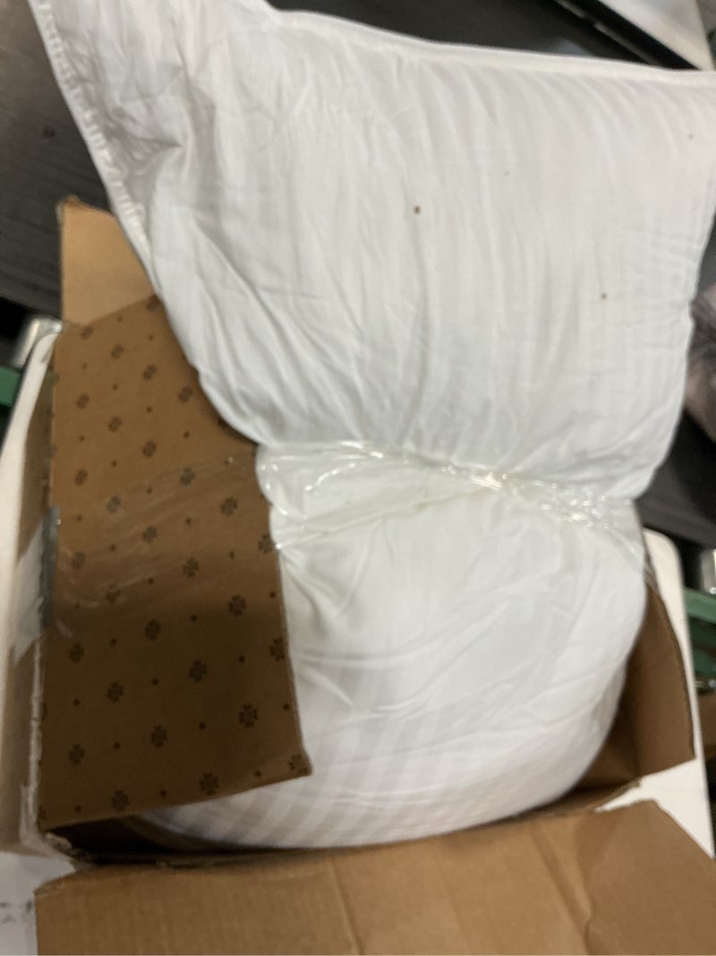 Condition photo showing As Is for beckham hotel collection bed pillows standard/queen size set of 2 - original soft down alternative pillow for sleeping - soft support for back, stomach or side sleepers queen / standard white
