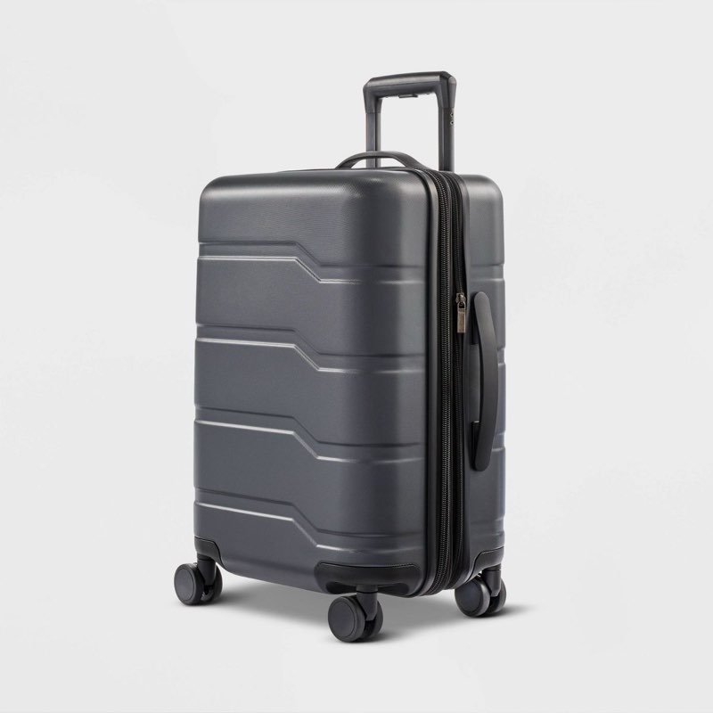 carry on spinner wheels suitcase gray - open story™ 28”x19”