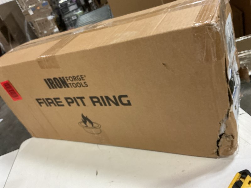 Condition photo showing Good Condition for Heavy Duty Metal Permanent Smokeless Fire Pit Ring - 36 inch Outer/30 inch Inner Round Fire Ring Insert Liner for Outdoor - Firepits for Outside (36x30x10) Utility Patent Pending