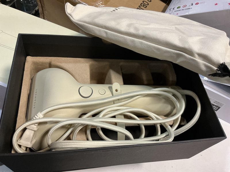 Condition photo showing Good Condition for Steamery Handheld Clothes Steamer Cirrus 3, 1200W, US Plug, Heated Ironing Plate, Fast Heat Up, Garment Wrinkle Remover, Beige