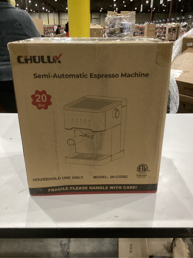 Condition photo showing As Is for CHULUX Svvocàto Espresso Machine, Hot & Cool Espresso Maker with Milk Frother, Touchscreen Expresso 