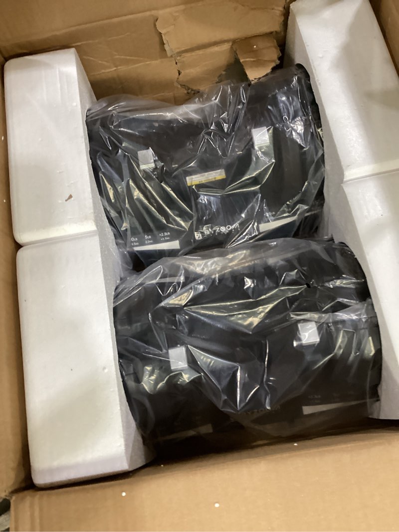 Condition photo showing New/Like New for BYZOOM FITNESS Pure Series Adjustable Dumbbell - 12.5/25/27.5/75lb - SINGLE UNIT OR PAIR(check QTY before purchase) - 5-in-1/ 10-in-1 / 21-in-1 Flexible Hand Weights for Home Gym, Strength Training & Fitness Workouts, White OR Black Adjustable 27.5LB Black Pair