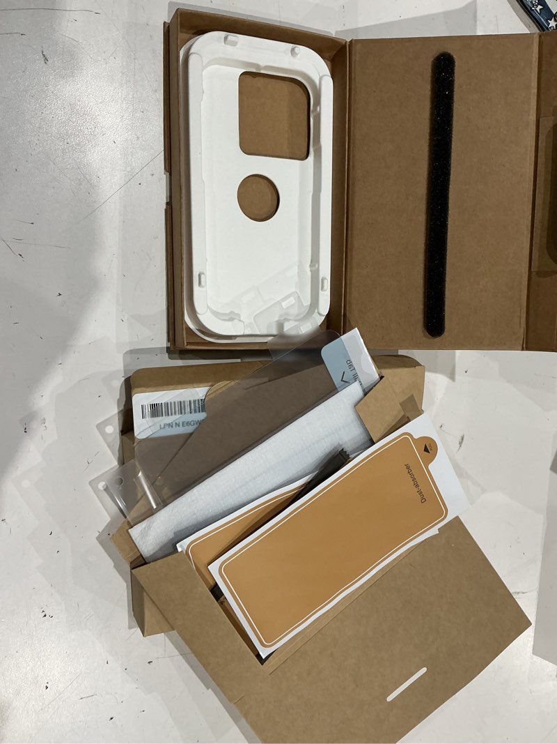 Condition photo showing As Is for pandashield 2-pack anti-blue light screen protector for iphone 15 pro [6.1"] eye care,military grade shatterproof, easy installation with paper dust-free alignment tool,bubble-free,eco-friendly anti-blue light iphone 15 pro