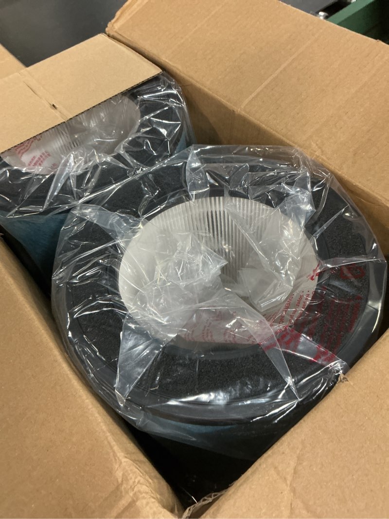 Condition photo showing Good Condition for 2 pack hp301 hp302 hp305 replacement filter compatible with shark hp301,hp302 air purifier max,hp201 hp202 and hc501 hc502 air purifier max,part #:he3fkpet
