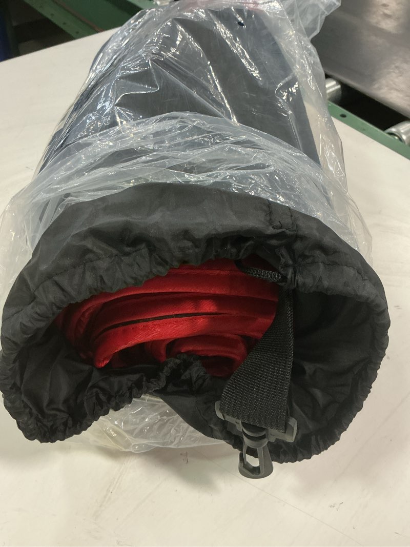 Condition photo showing New/Like New for DOWN UNDER OUTDOORS Large Waterproof Windproof Extra Thick 350 GSM Quilted Fleece, or Sherpa Stadium Blanket Red