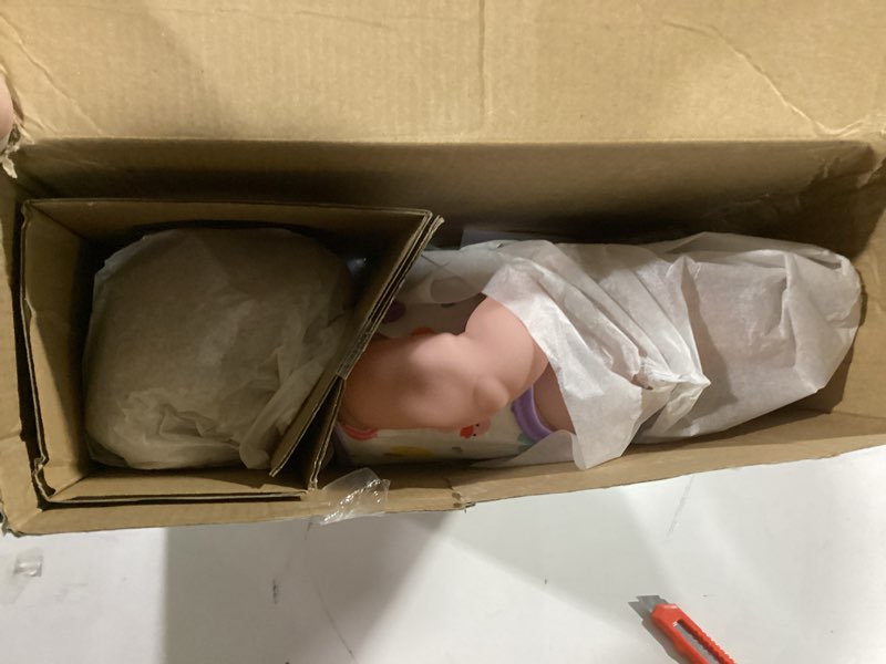 Condition photo showing Good Condition for JC Toys Lots to Love Babies 14"" Doll and Walker | Wheeled Walker Gift Set and Accessories | Posable & Waterproof | Ages 2+" (16198), Pink Walker and Doll Combo