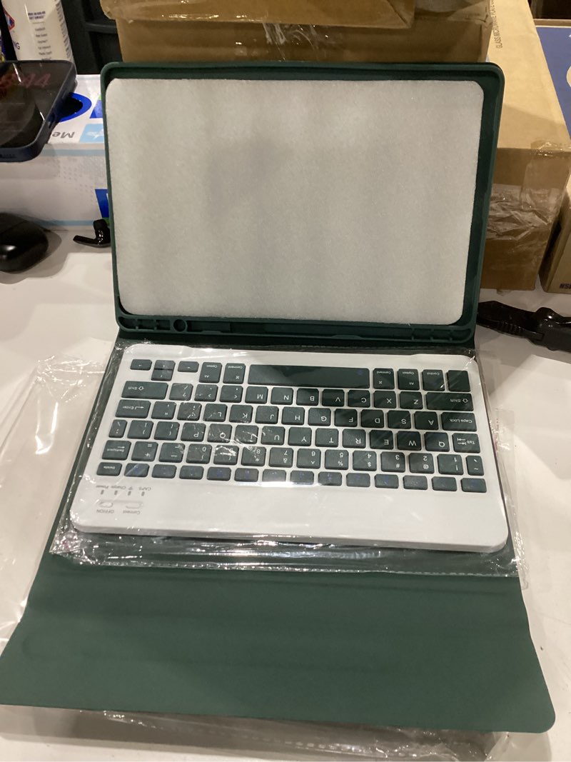 Condition photo showing New/Like New for Galaxy Tab S10 Lite/S10 FE/S9 FE/S9 Case with Keyboard and Mouse, Detachable Magnetic Keyboard Case with S Pen Holder (Teal) Galaxy Tab S10 Lite/S10 FE/S9 FE/S9 Teal
