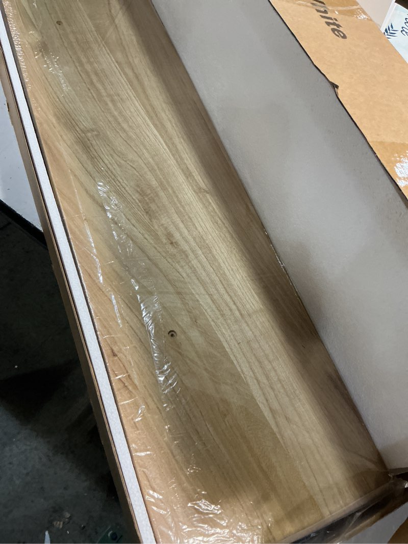 Condition photo showing New/Like New for Fun Memories Deep Floating Shelves, Solid Wood Floating Shelves Wall Mounted, 9.3" Deep Wall Shelf for Living Room, Bedroom, 36 x 9 Large Floating Shelf for Books, Burlywood, Set of 2 Burlywood 36"W x 9.3"D