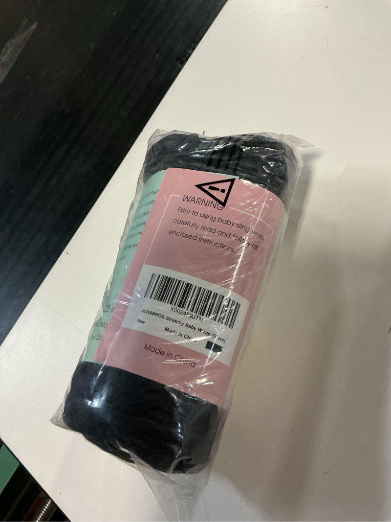 Condition photo showing New/Like New for acrabros baby wrap carrier,hands free baby carrier sling,lightweight,breathable,softness,perfect for newborn infants and babies shower gift,black