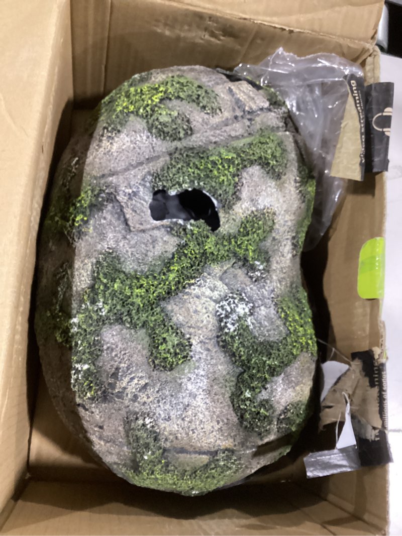 Condition photo showing As Is for Zilla Pet Terrarium Rock Lair, Reptile Hide for Lizards, Snakes and More, X-Large