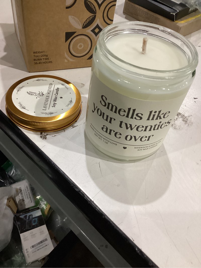 Condition photo showing New/Like New for niyewsor 30th birthday gifts for women men, thirty birthday candle, 1996 30th birthday decorations for her him, 30 year old bday gifts for friend, sister, wife, husband, handmade, 7oz