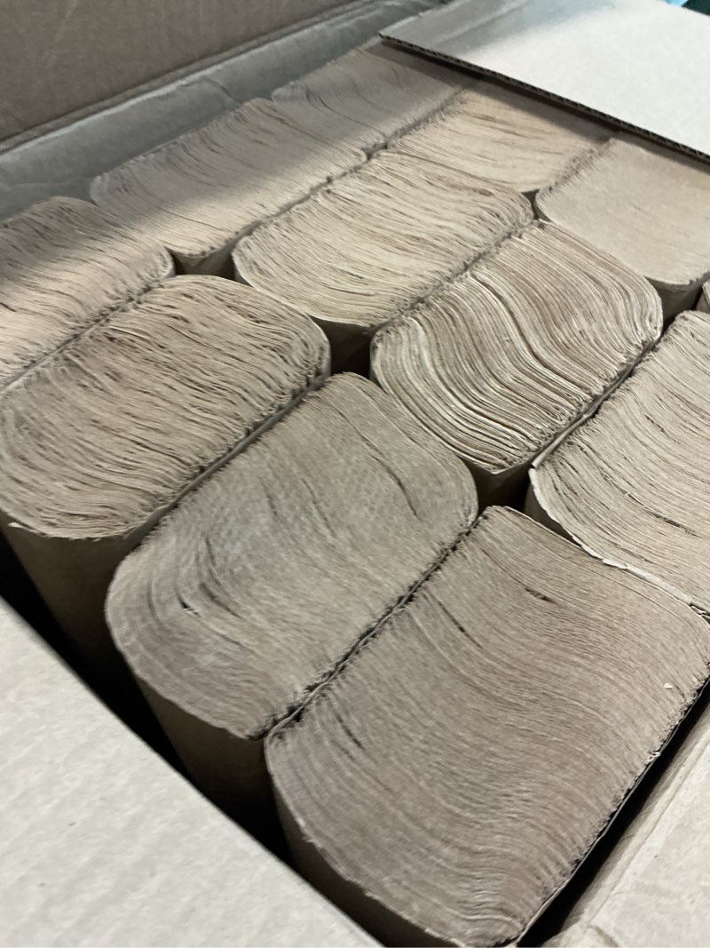 Condition photo showing New/Like New for Tork Multifold Hand Towel, Natural, 100% recycled, FSC certified, Compatible with H2 Dispensers, 16 packs x 250 sheets (MK520A) Tork H2 - Multifold Hand Towels