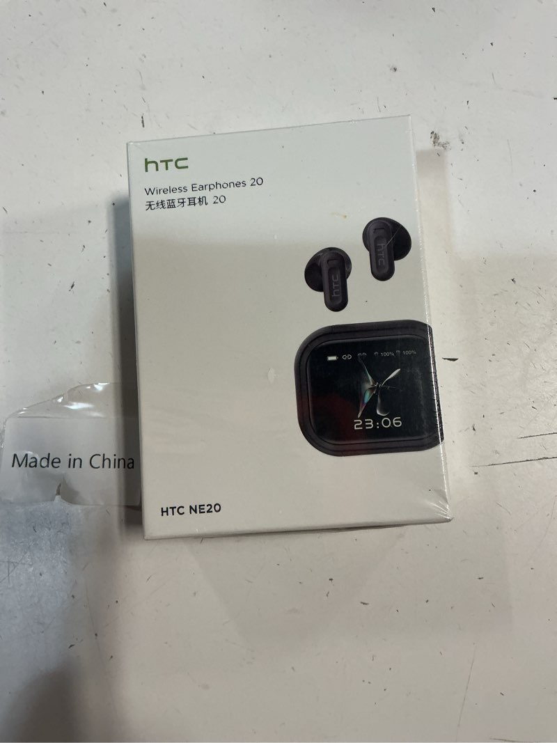 Condition photo showing New/Like New for open in-ear ai translation wireless earbuds - htc ne20 bluetooth 6.0, 130+ language translator, ipx5 sweatproof for running/business, black,with led t
