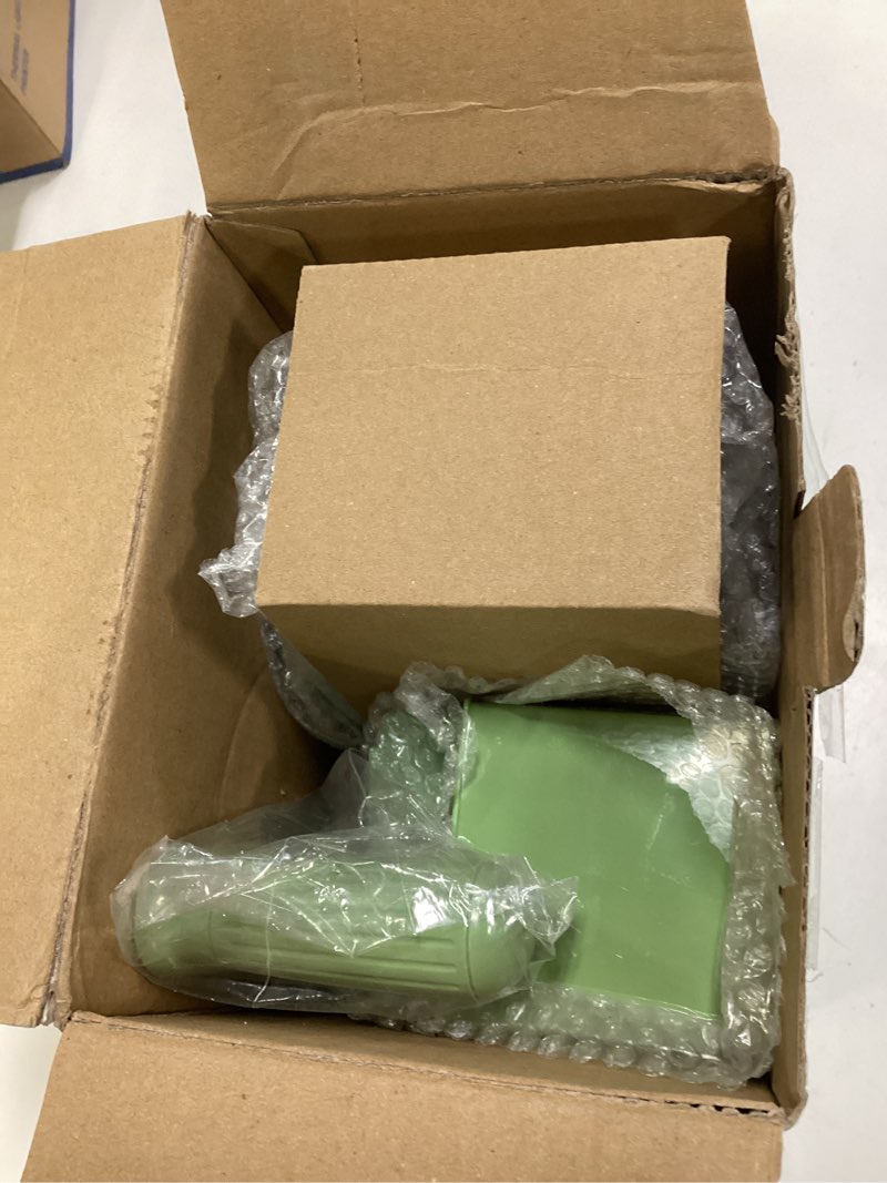 Condition photo showing Good Condition for SUSTEAS Rotary Cheese Grater with Handle - Vegetable Shredder with 5 Well-designed Blades & Strong Suction Base,Round Mandoline Slicer & Food Chopper for Kitchen,with Blade Storage Box(Retro Green)