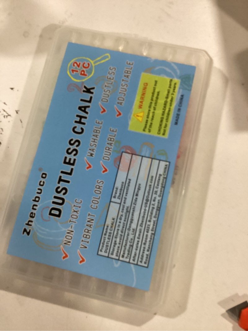 Zhenbuco Dustless Chalk for Kids - 12 PCS Colored Non-toxic Twistable Christmas Sidewalk Chalk with 