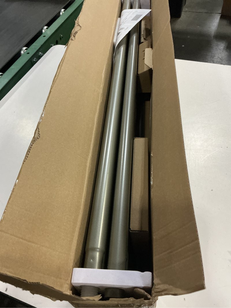 Condition photo showing Good Condition for yafex 2 pack heavy duty curtain rods 32-120 inch, 1 inch adjustable long curtain rods for windows, black window treatment rod set with aluminium finials, modern design 32" to 120" - 2pack black